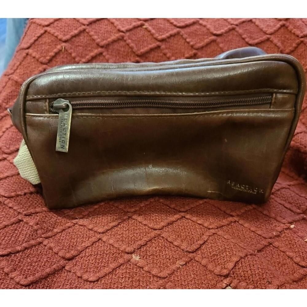 Kenneth Cole Reaction Travel Bag Brown Leather